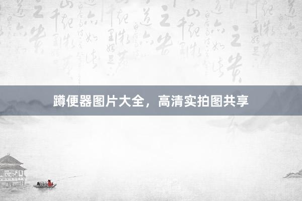 蹲便器图片大全，高清实拍图共享